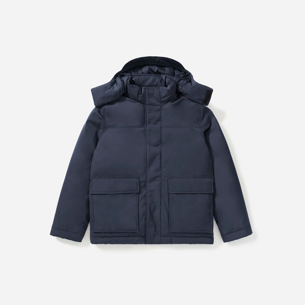 The ReNew Short Parka - India Ink - Size Large - NWT
